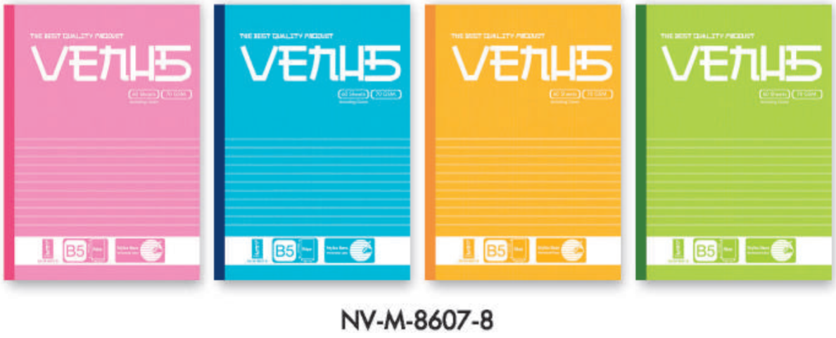 Picture of สมุดปกอ่อน สันกาว M-8607 เม้งฮั้ว 8/60, 60 แผ่น