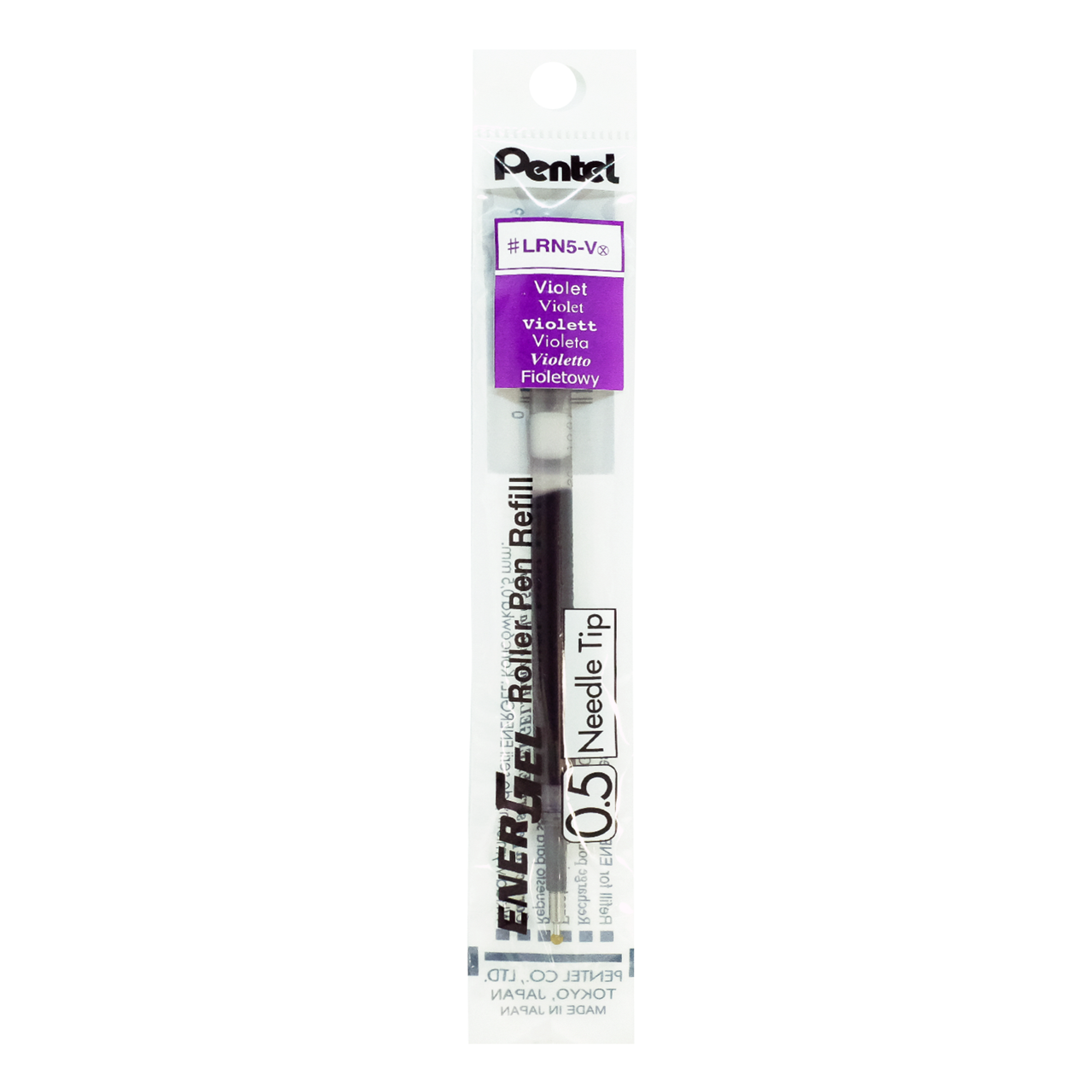Picture of ไส้ปากกาหัวเข็ม เพนเทล (Pentel) ENERGEL LRN-5 สีม่วง