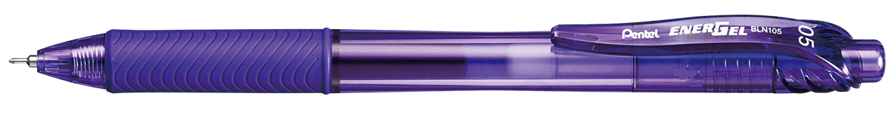 Picture of ปากกาหมึกเจลหัวเข็ม แบบกด เพนเทล (Pentel) Energel X BLN105 สีม่วง