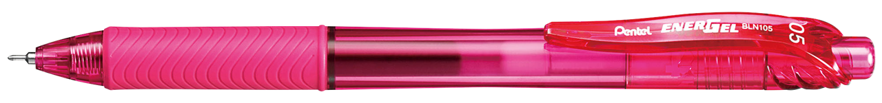 Picture of ปากกาหมึกเจลหัวเข็ม แบบกด เพนเทล (Pentel) Energel X BLN105 สีชมพู