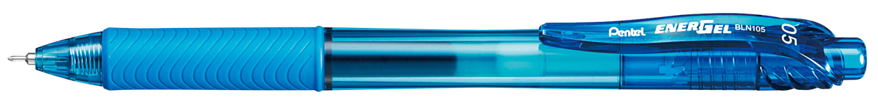 Picture of ปากกาหมึกเจลหัวเข็ม แบบกด เพนเทล (Pentel) Energel X BLN105 สีฟ้า