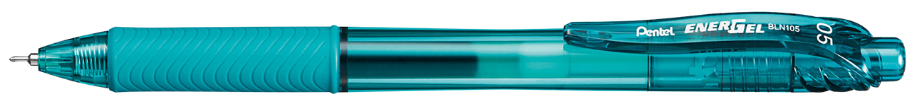 Picture of ปากกาหมึกเจลหัวเข็ม แบบกด เพนเทล (Pentel) Energel X BLN105 สีฟ้าเทอควอยส์