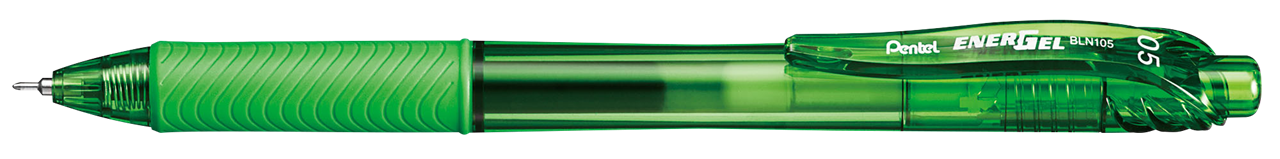 Picture of ปากกาหมึกเจลหัวเข็ม แบบกด เพนเทล (Pentel) Energel X BLN105 สีเขียวมะนาว