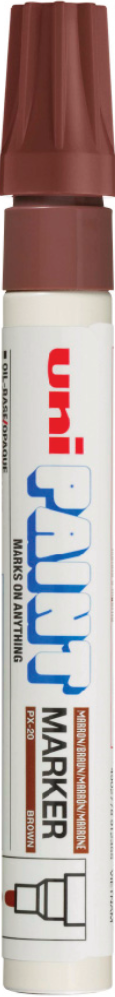 Picture of ปากกาเพ้นท์ ยูนิ UNI PAINT MARKER PX-20 BROWN