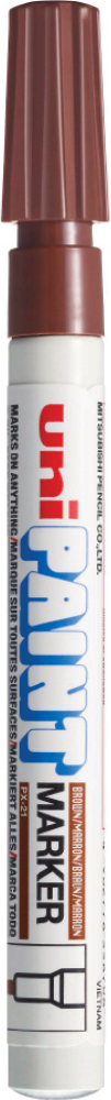 Picture of ปากกาเพ้นท์ ยูนิ UNI PAINT MARKER PX-21 BROWN