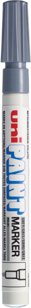 Picture of ปากกาเพ้นท์ ยูนิ UNI PAINT MARKER PX-21 GREY
