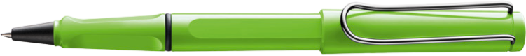 Picture of ปากกา LAMY safari green [313] Rollerball pen, M63M black, sturdy plastic, shiny green