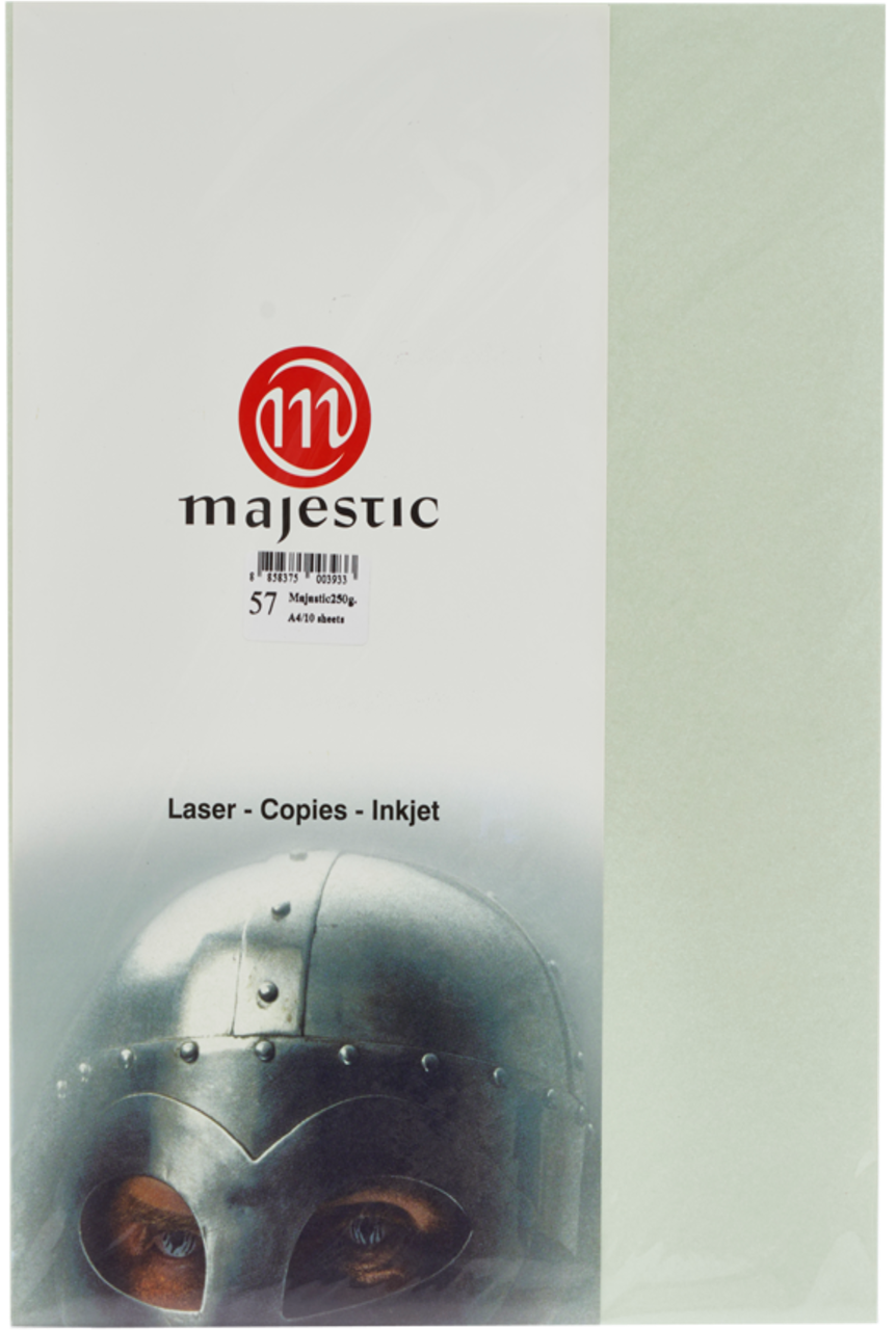 Picture of กระดาษประกายมุก Majestic เขียวอ่อน 120 แกรม, 057, 50 แผ่น Metallic