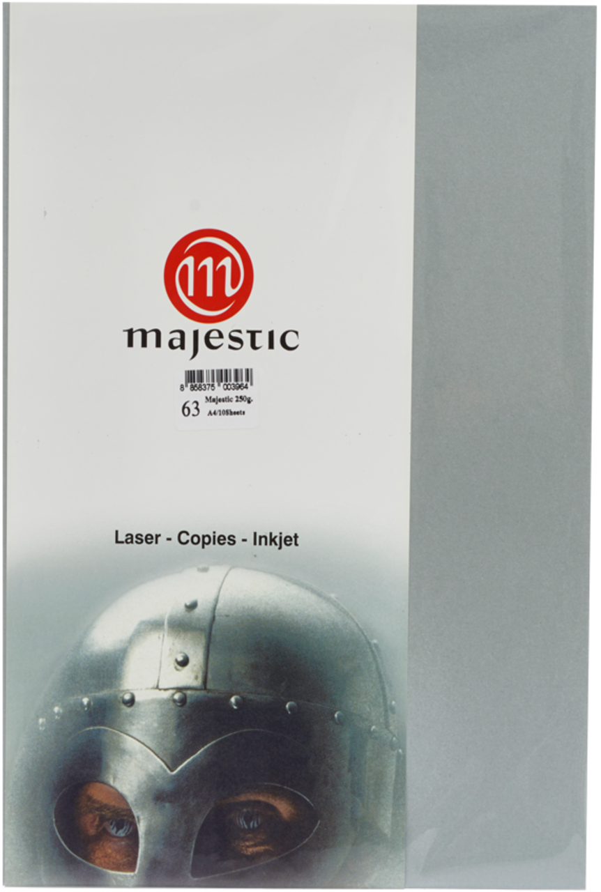 Picture of กระดาษประกายมุก Majestic เทา 120 แกรม, 063, 50 แผ่น Metallic