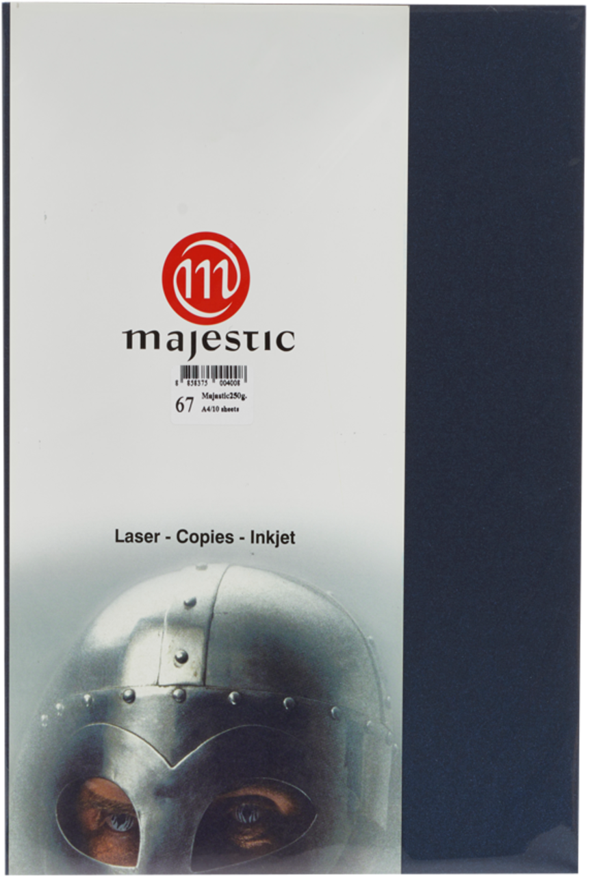 Picture of กระดาษประกายมุก Majestic น้ำเงิน 120 แกรม, 067, 50 แผ่น Metallic
