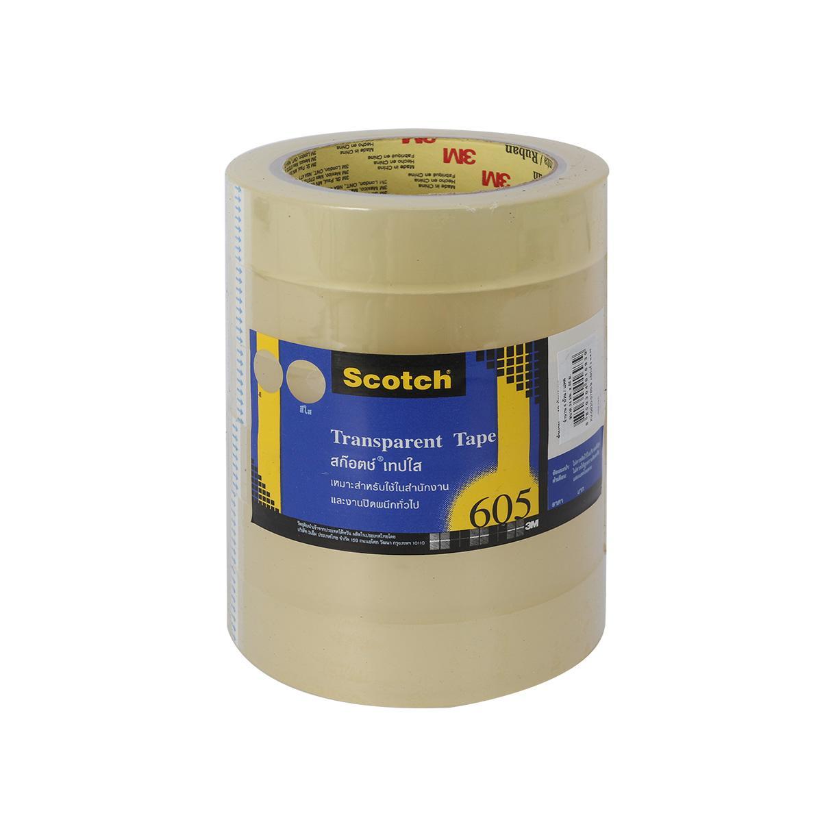 Picture of สก๊อตช์ เทปใส 605, 1'' x 72หลา (6ม้วน)