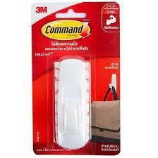 Picture of คอมมานด์ 3M ตะขอพร้อมเทปกาว 17003 COMMAND LARGE HOOK (1*12)