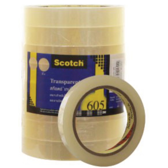Picture of สก๊อตช์ เทปใส 605, 3/4'' x 72หลา (8ม้วน)