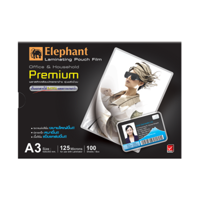 Picture of ตราช้าง ฟิล์มเคลือบบัตร PREMIUM A3 125MIC.