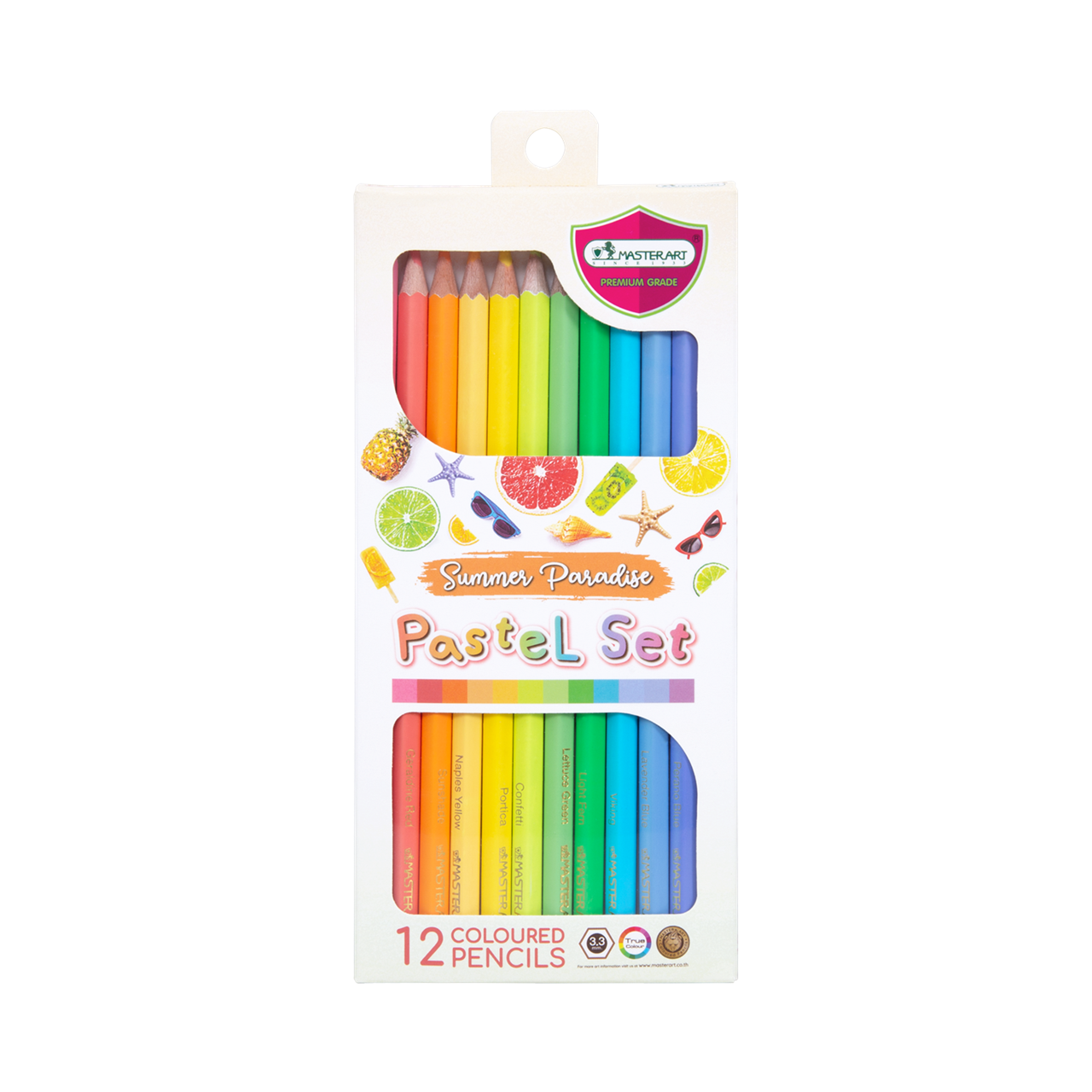 Picture of มาสเตอร์อาร์ต ดินสอสี 12 สีพาสเทล รุ่น Summer
