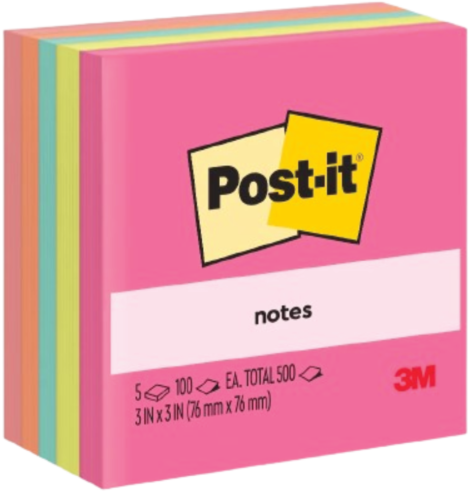 Picture of โพสต์-อิท โน้ต 654-5AN 3x3" "POPTIMISTIC"