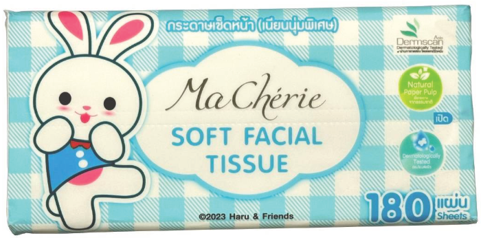 Picture of กระดาษเช็ดหน้า เชอรี่ แพ็คละ5ห่อ 180แผ่น