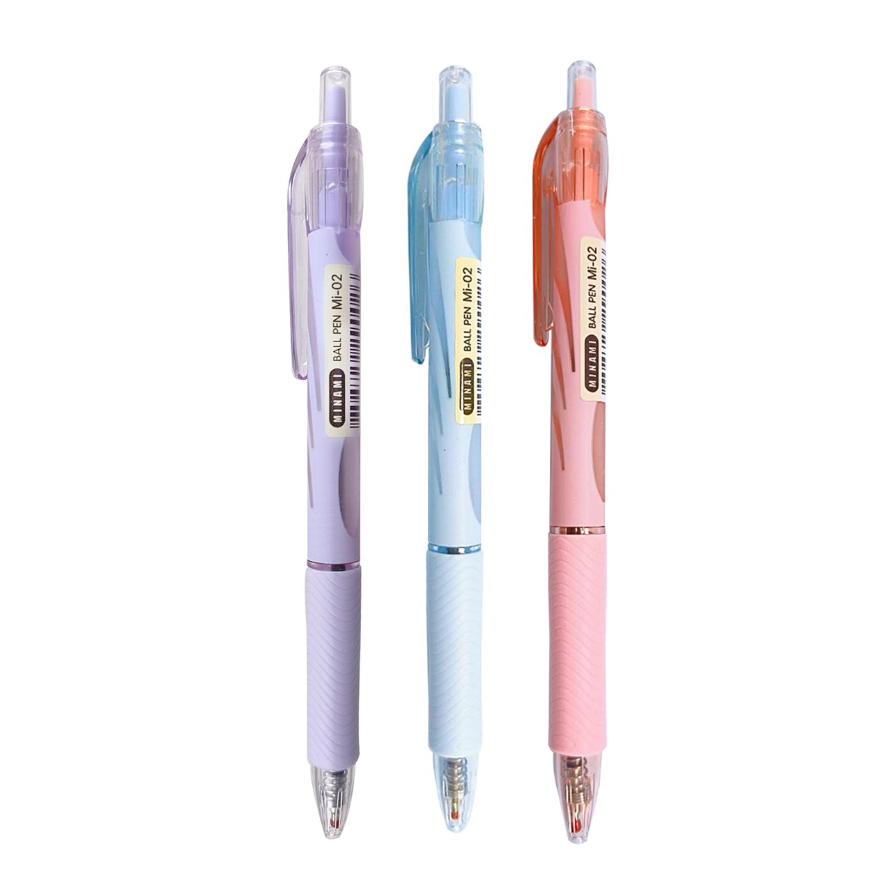 Picture of MINAMI (มินามิ) ปากกาลูกลื่น 0.5 mm. MI-02 สีหวาน ตรามินามิ *2ด้าม/แพ็ค*