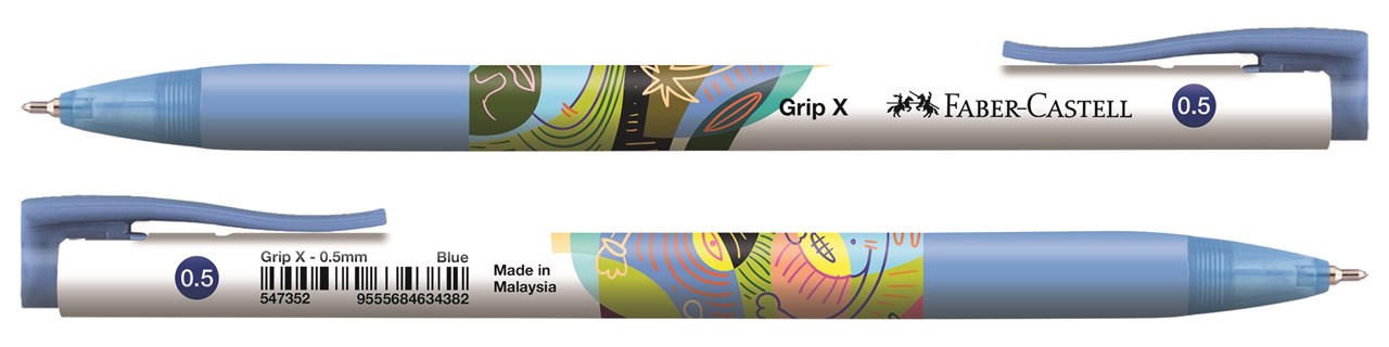 Picture of ปากกาลูกลื่น เฟเบอร์คาสเทล (Faber Castell) GRIP X5, 0.5 น้ำเงิน