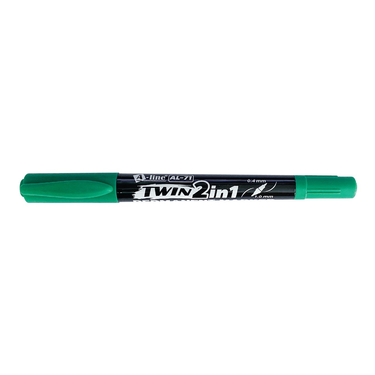 Picture of อาร์ทไลน์ ปากกาเคมี 2 หัว AL-71 TWIN 2in1 เขียว