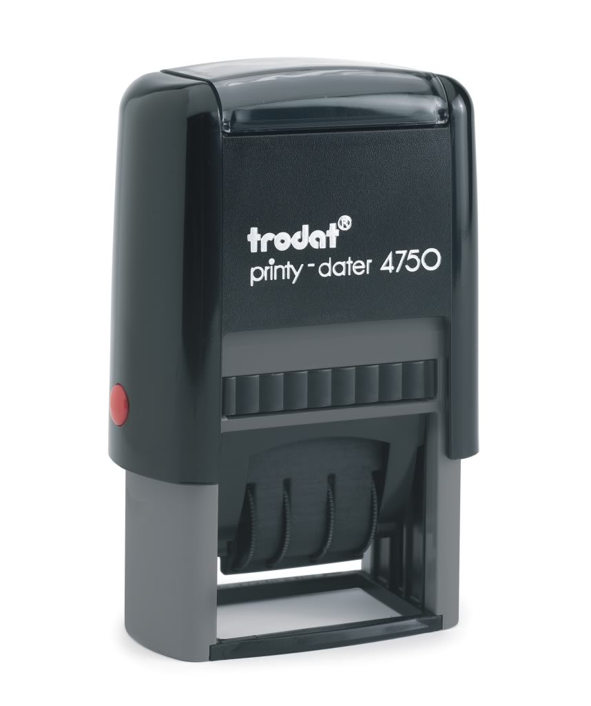 Picture of ตรายางวันที่หมึกในตัว โทรแดท TR-4750/L1T รับแล้ว นง/แดง