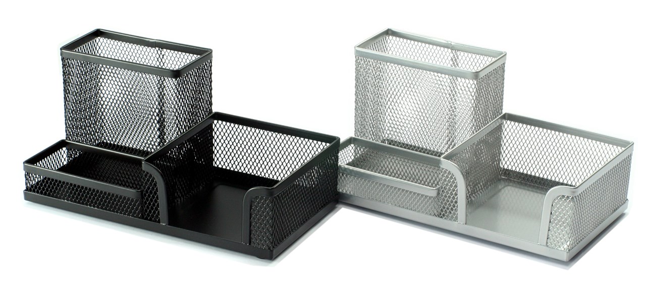 Picture of ตะแกรงลวดเคลือบ ออร์ก้า H-8008, เงิน, 20.4x10.5x10.5 ซม. ที่ใส่นามบัตร