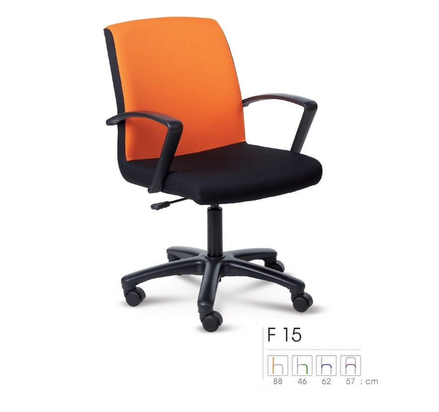 Picture of เก้าอี้ Forte F15 หนัง PVC ไม่โยก ปรับสูงต่ำโดยใช้โช๊คแก๊ส เกาหลี