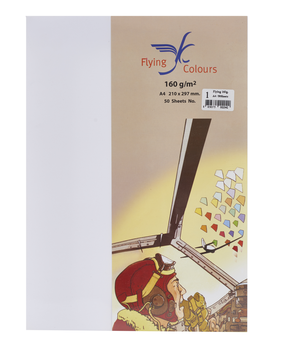 Picture of กระดาษสีถ่ายเอกสารฟลายอิ้ง (Flying) Colours No.1 สีขาว (50 แผ่น)