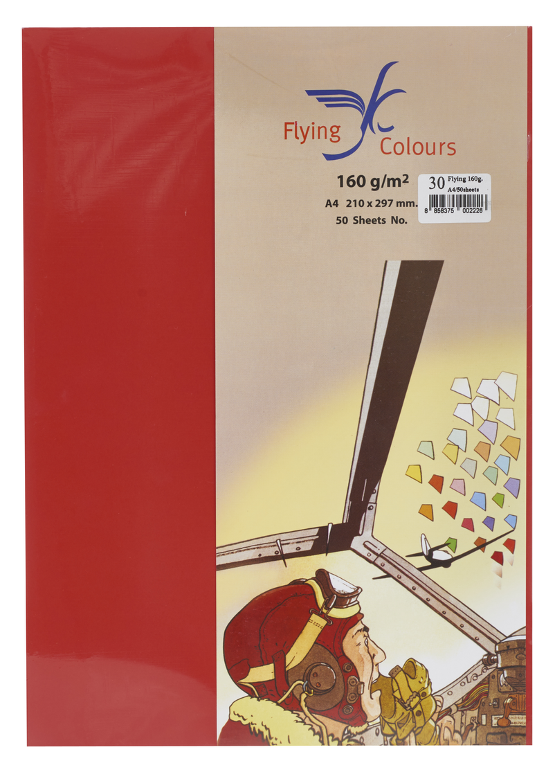 Picture of กระดาษสีถ่ายเอกสารฟลายอิ้ง (Flying) Colours No.30 สีแดงสด (50 แผ่น)