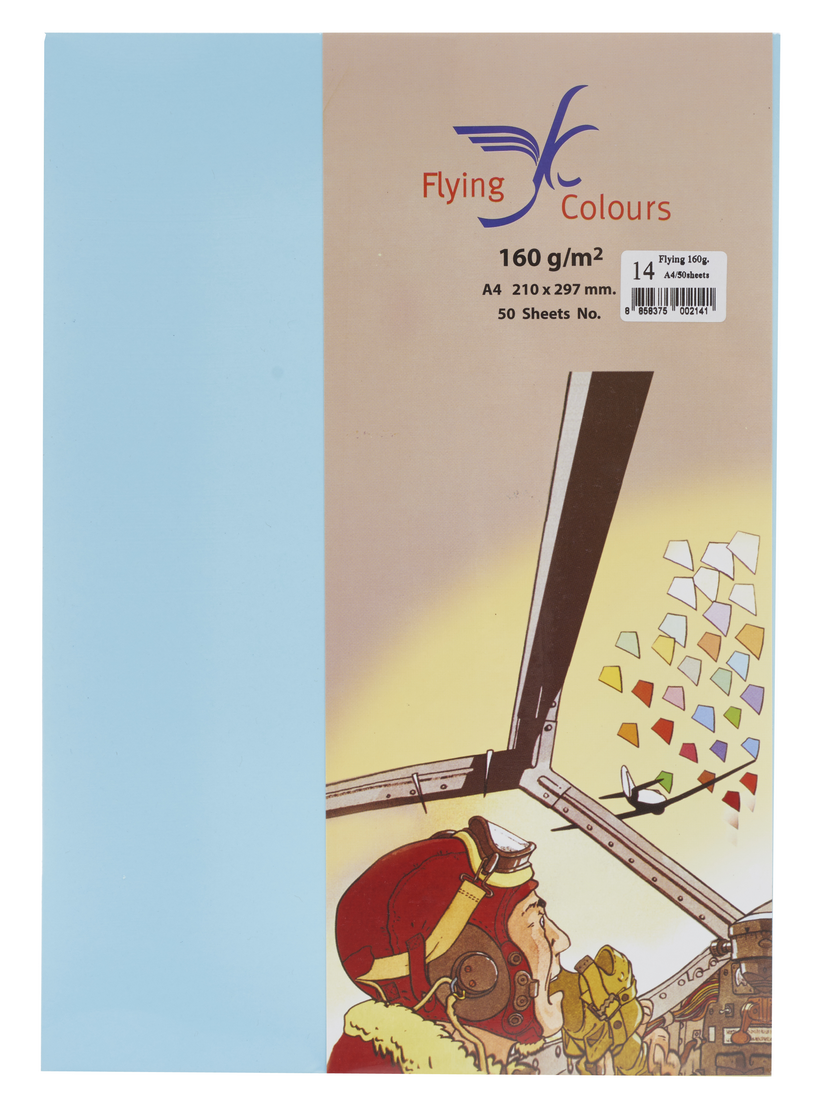 Picture of กระดาษสีถ่ายเอกสารฟลายอิ้ง (Flying) Colours No.14 สีฟ้า (50 แผ่น)