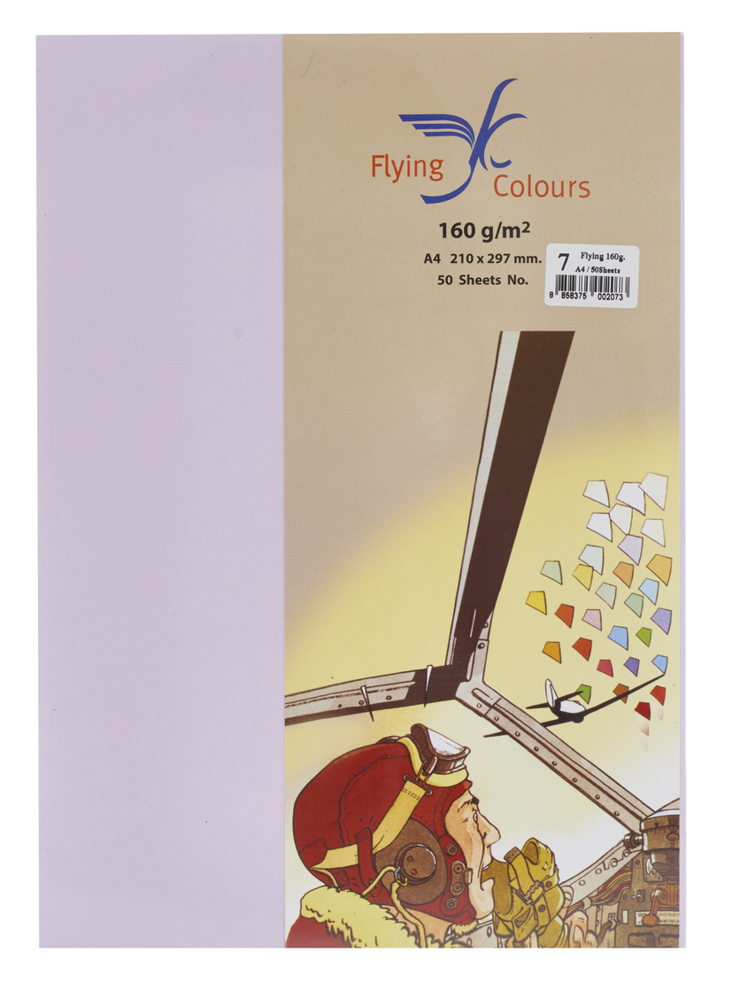 Picture of กระดาษสีถ่ายเอกสารฟลายอิ้ง (Flying) Colours No.7 สีม่วงอ่อน (50 แผ่น)