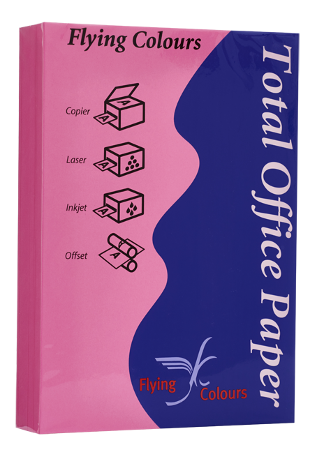 Picture of กระดาษสีถ่ายเอกสารฟลายอิ้ง (Flying) Colours No.24 สีชมพูบานเย็น (500 แผ่น)