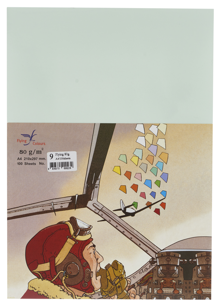Picture of กระดาษสีถ่ายเอกสารฟลายอิ้ง (Flying) Colours No.9 สีเขียวอ่อน (100 แผ่น)