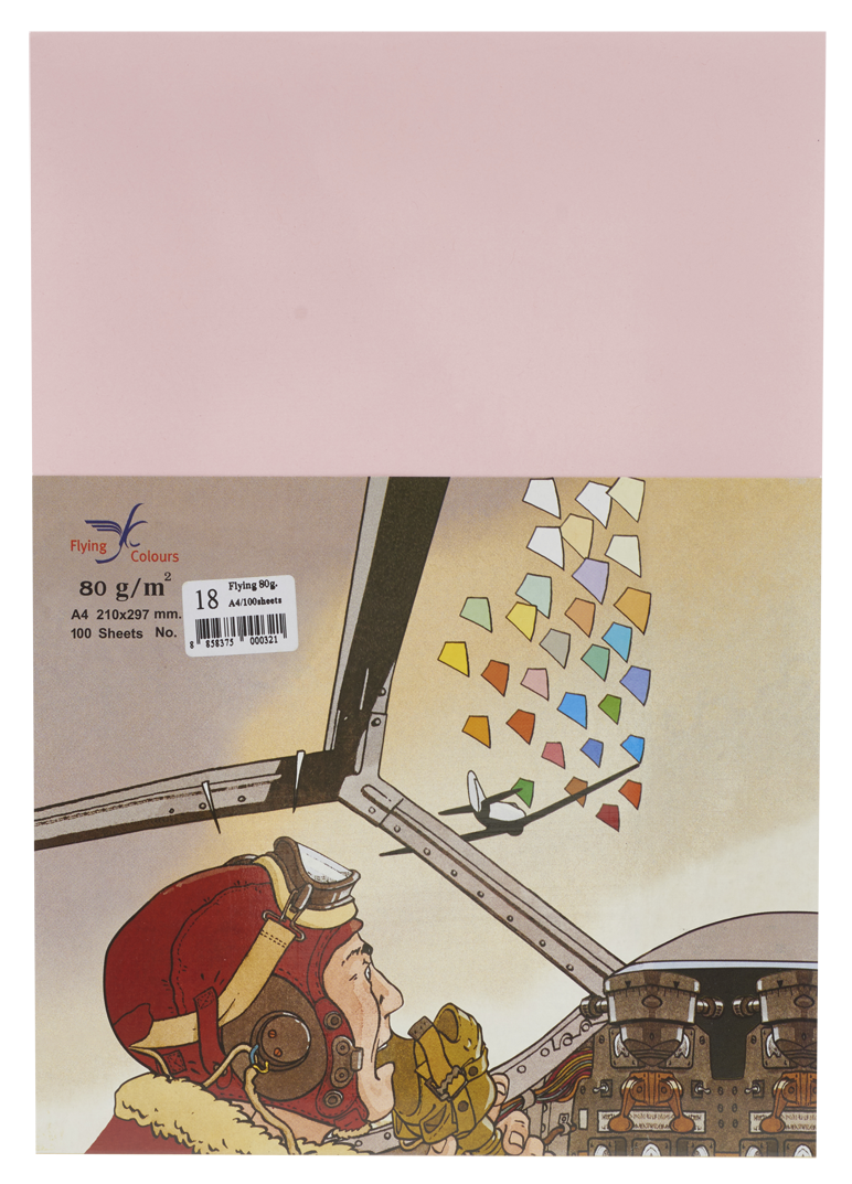 Picture of กระดาษสีถ่ายเอกสารฟลายอิ้ง (Flying) Colours No.18 สีชมพู (100 แผ่น)
