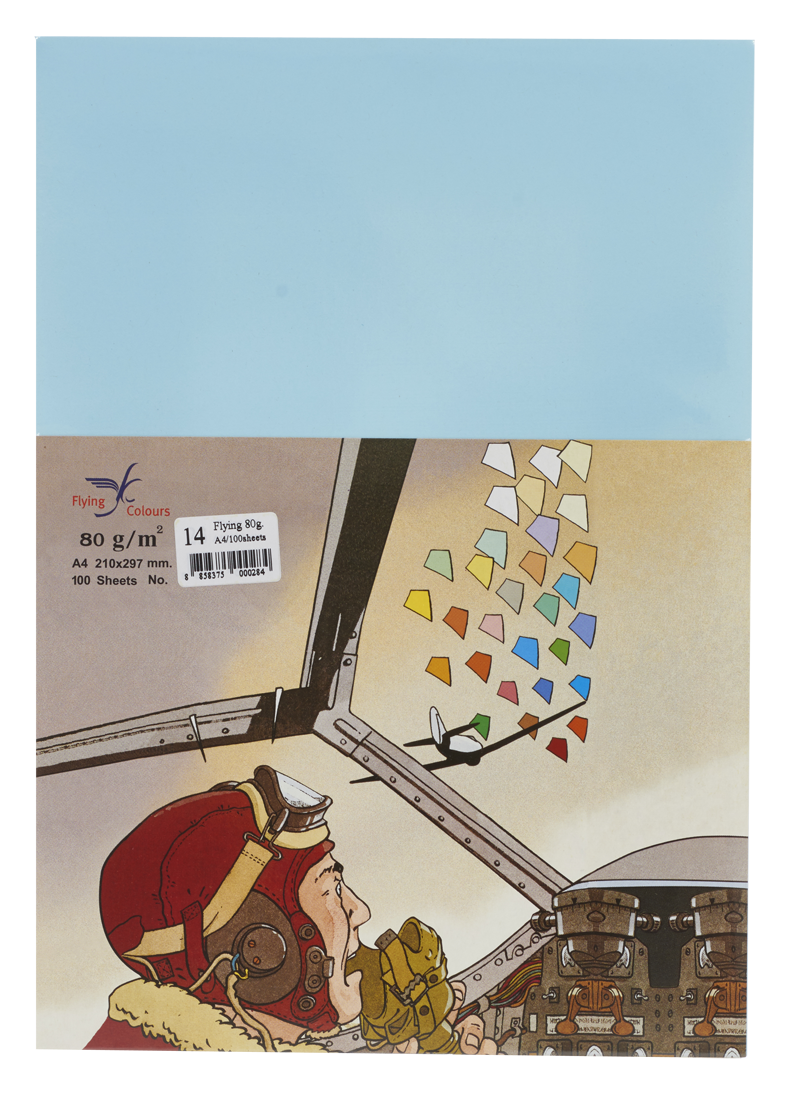 Picture of กระดาษสีถ่ายเอกสารฟลายอิ้ง (Flying) Colours No.14 สีฟ้า (100 แผ่น)