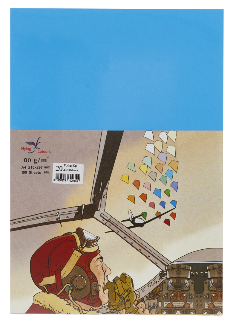 Picture of กระดาษสีถ่ายเอกสารฟลายอิ้ง (Flying) Colours No.20 สีน้ำเงิน (100 แผ่น)