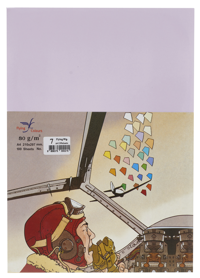 Picture of กระดาษสีถ่ายเอกสารฟลายอิ้ง (Flying) Colours No.7 สีม่วงอ่อน (100 แผ่น)