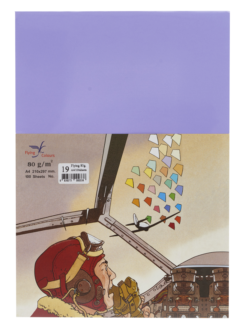 Picture of กระดาษสีถ่ายเอกสารฟลายอิ้ง (Flying) Colours No.19 สีม่วง (100 แผ่น)