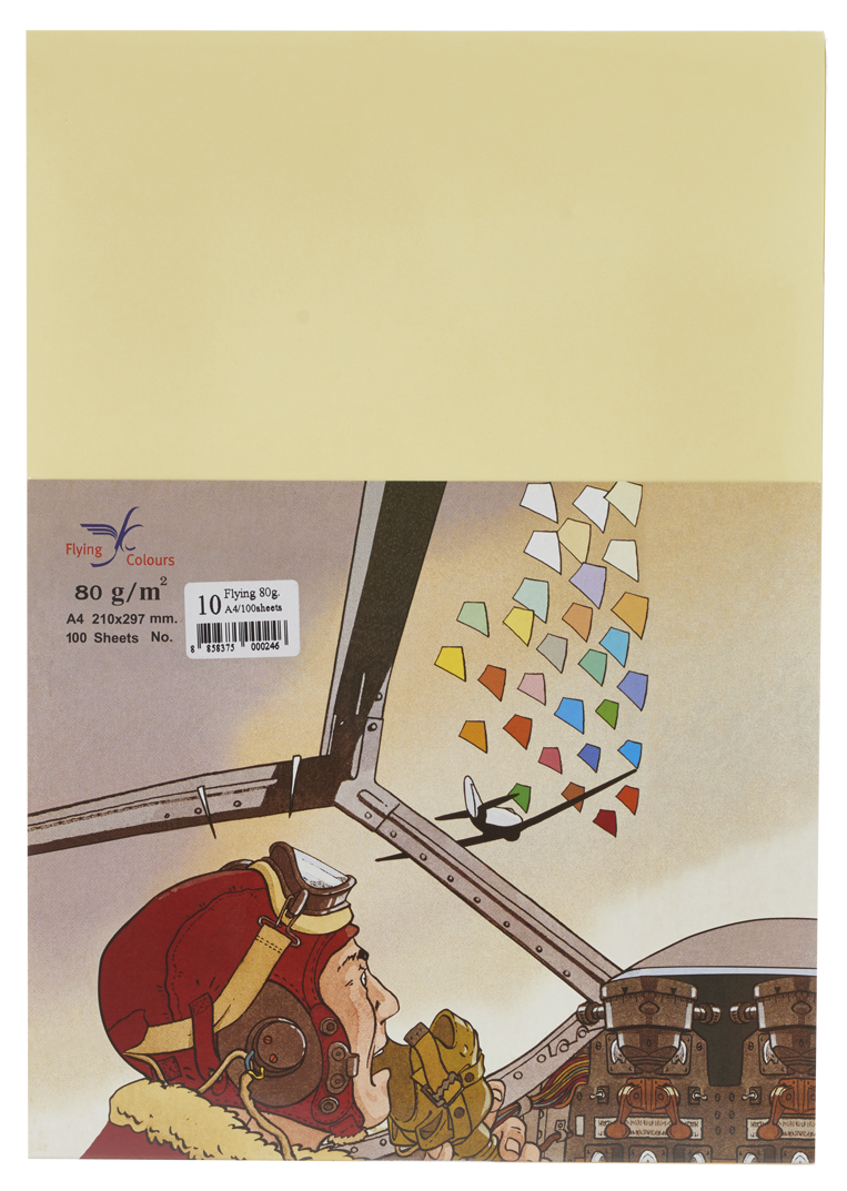 Picture of กระดาษสีถ่ายเอกสารฟลายอิ้ง (Flying) Colours No.10 สีเหลืองอ่อน (100 แผ่น)