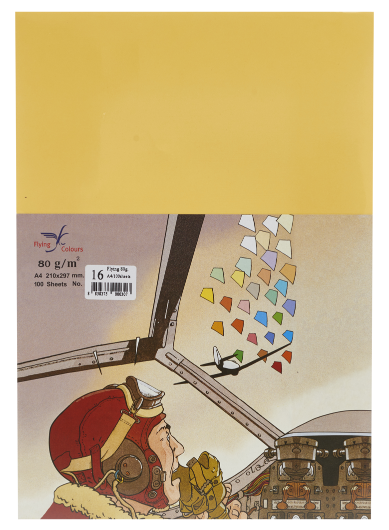 Picture of กระดาษสีถ่ายเอกสารฟลายอิ้ง (Flying) Colours No.16 สีเหลือง (100 แผ่น)