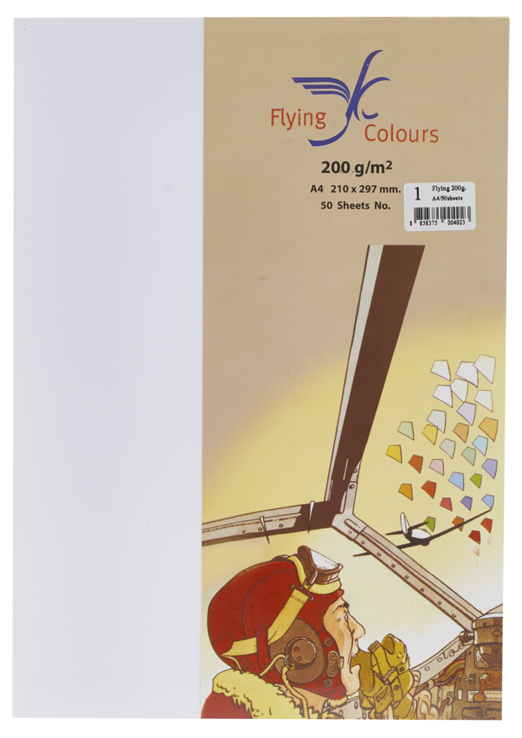 Picture of กระดาษสีถ่ายเอกสารฟลายอิ้ง (Flying) Colours No.1 สีขาว (50 แผ่น)