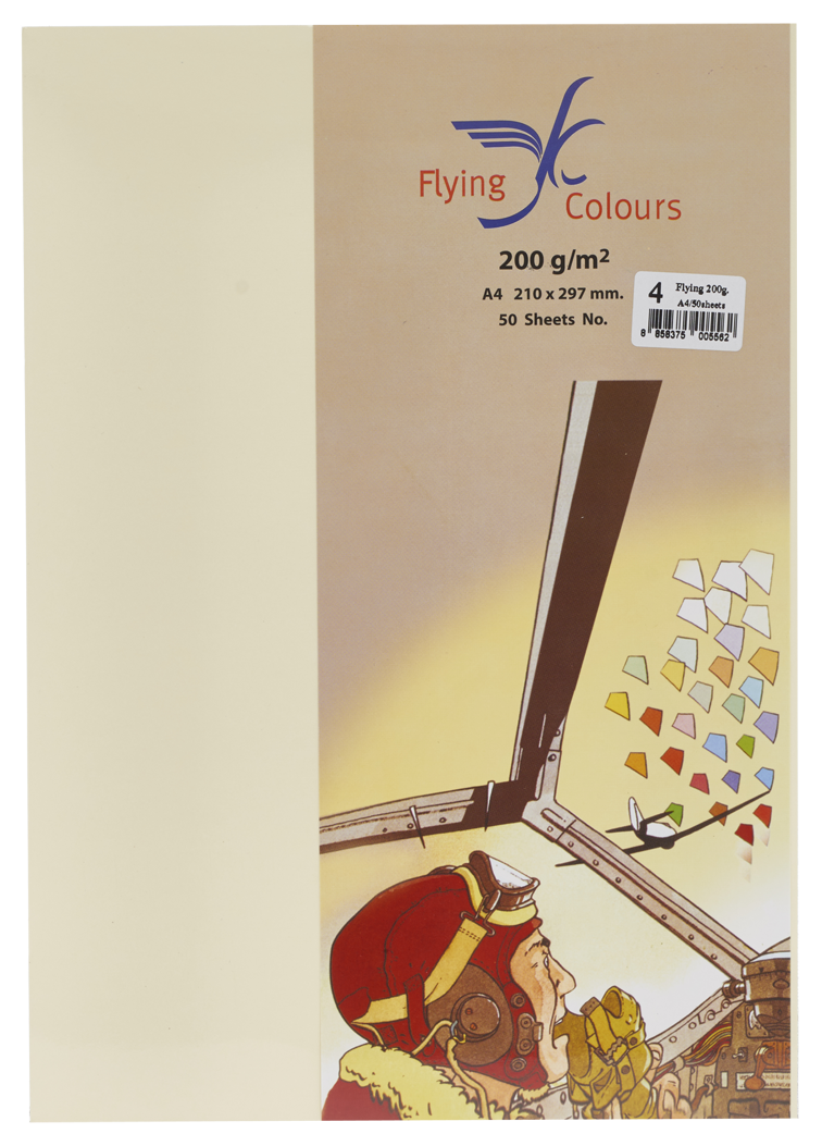 Picture of กระดาษสีถ่ายเอกสารฟลายอิ้ง (Flying) Colours No.4 สีครีม (50 แผ่น)