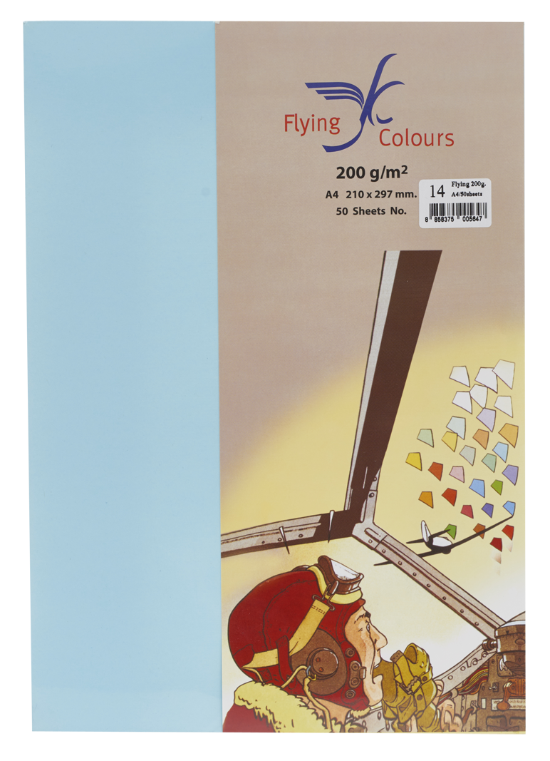 Picture of กระดาษสีถ่ายเอกสารฟลายอิ้ง (Flying) Colours No.14 สีฟ้า (50 แผ่น)