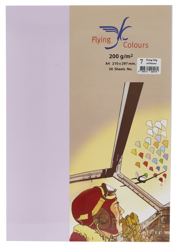 Picture of กระดาษสีถ่ายเอกสารฟลายอิ้ง (Flying) Colours No.7 สีม่วงอ่อน (50 แผ่น)