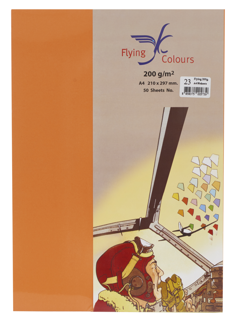 Picture of กระดาษสีถ่ายเอกสารฟลายอิ้ง (Flying) Colours No.23 สีส้ม (50 แผ่น)