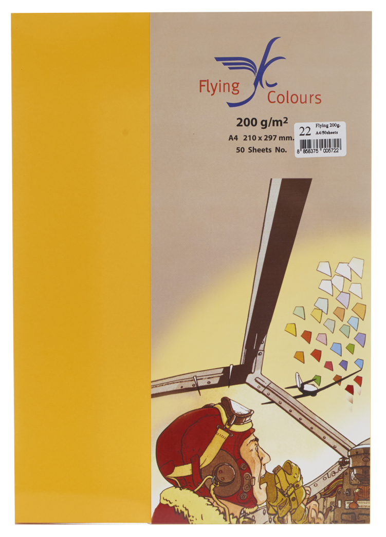 Picture of กระดาษสีถ่ายเอกสารฟลายอิ้ง (Flying) Colours No.22 สีทอง (50 แผ่น)