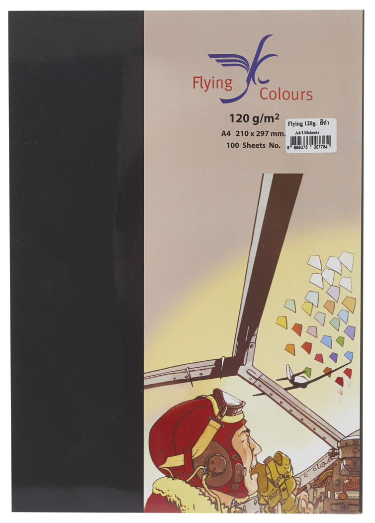 Picture of กระดาษสีถ่ายเอกสารฟลายอิ้ง (Flying) Colours สีดำ (100 แผ่น)