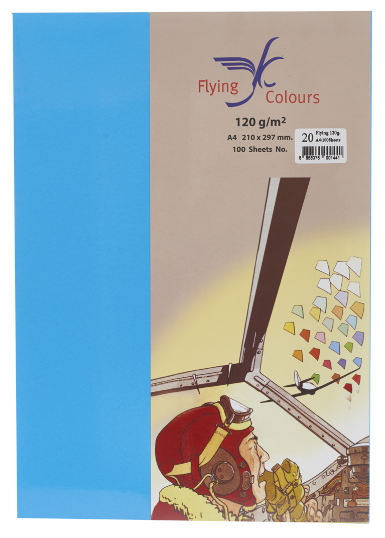Picture of กระดาษสีถ่ายเอกสารฟลายอิ้ง (Flying) Colours No.20 สีน้ำเงิน (100 แผ่น)