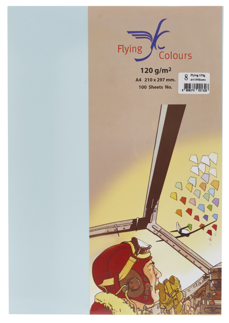 Picture of กระดาษสีถ่ายเอกสารฟลายอิ้ง (Flying) Colours No.8 สีฟ้าอ่อน (100 แผ่น)