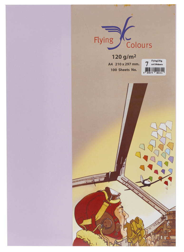 Picture of กระดาษสีถ่ายเอกสารฟลายอิ้ง (Flying) Colours No.7 สีม่วงอ่อน (100 แผ่น)